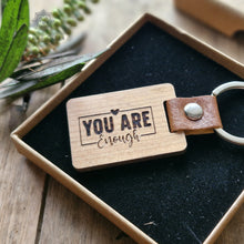 Load image into Gallery viewer, Wood Keychain, Wooden keyring ,Engraved Keychain, (Copy) Rokkigifts
